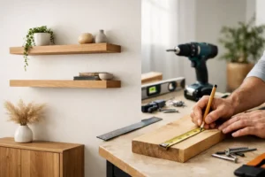 Floating Shelves Made to Measure at Home