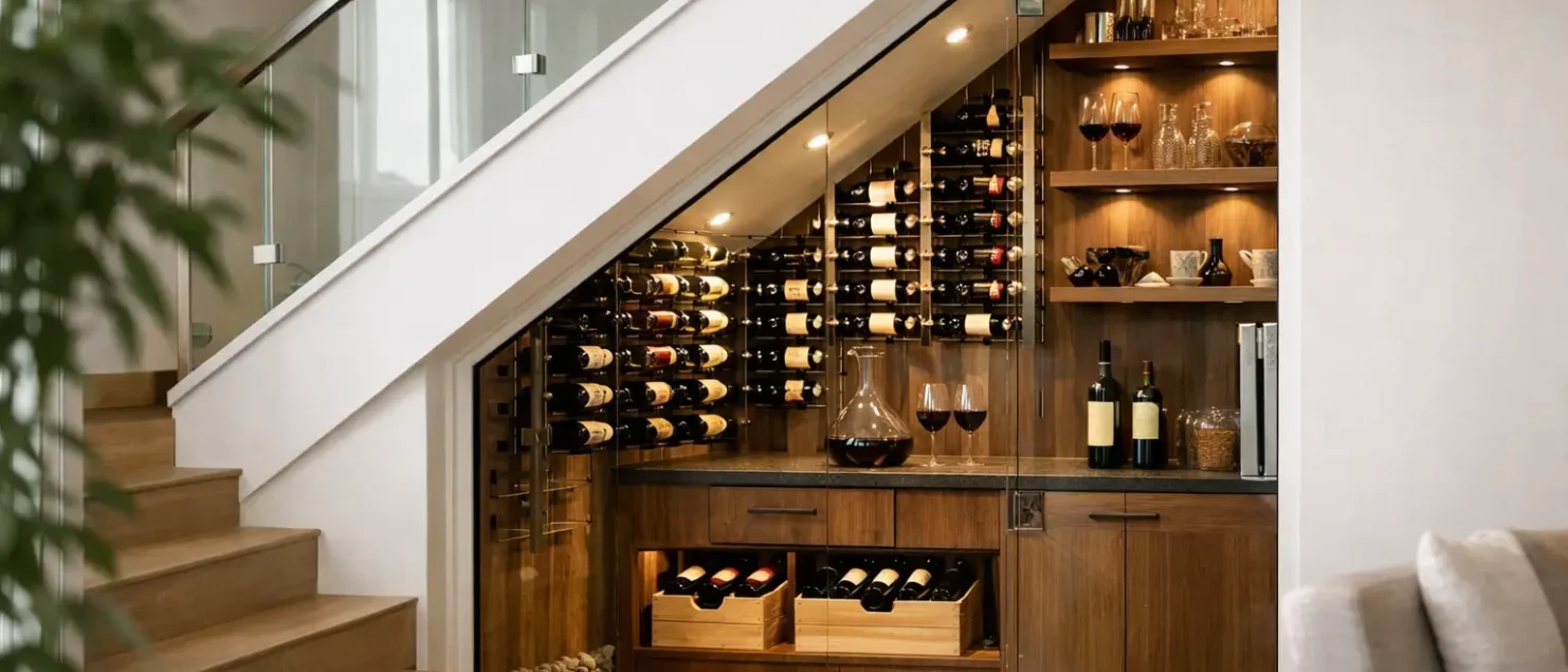 Custom Understairs Wine Storage Ideas