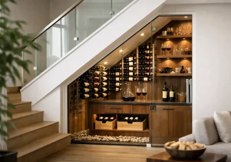 Custom Understairs Wine Storage Ideas